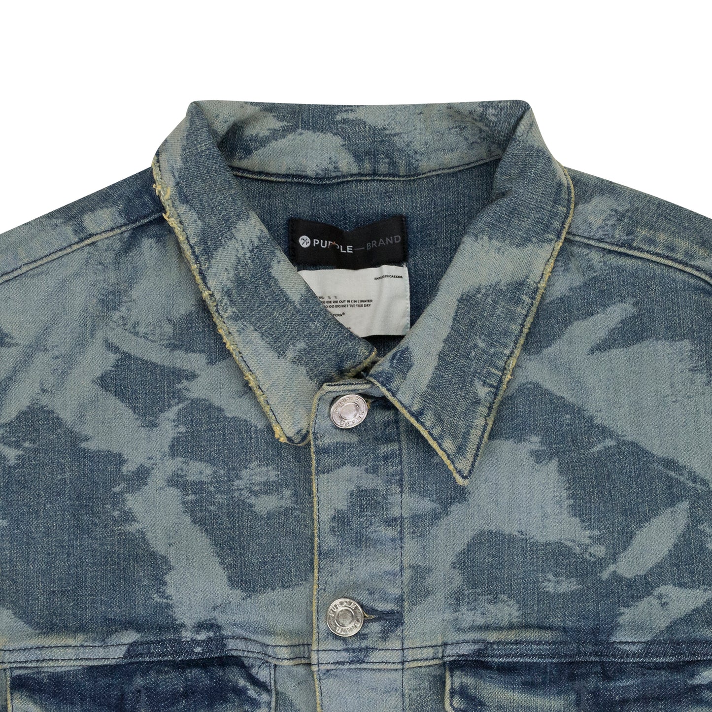 LASER WRINKLED Indigo DENIM JACKETS