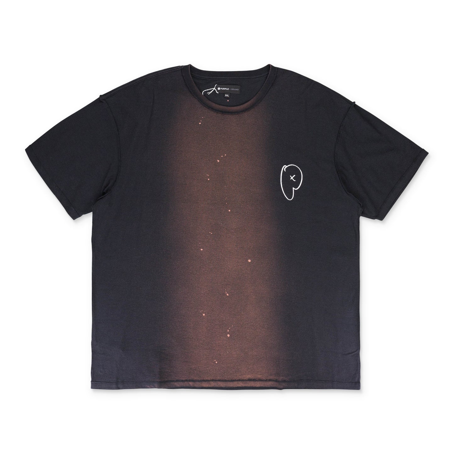 TEXTURED JERSEY INSIDE OUT TEE Black T-SHIRTS