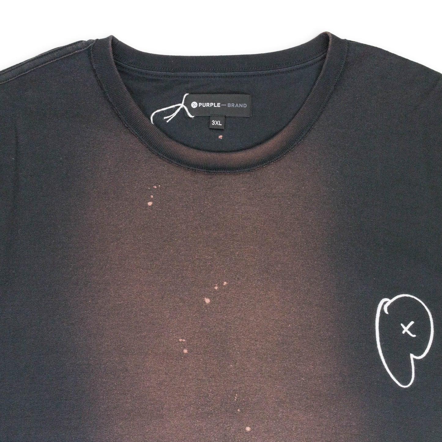 TEXTURED JERSEY INSIDE OUT TEE Black T-SHIRTS