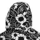 FLORAL PRINTED TRIANGLE LOGO COAT BLACK/WHITE ACTIVE COATS