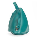 TRANGLE CONVERTABLE NAPPA LEATHER HANDBAG BLUE HANDBAGS