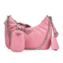 RE-EDITION 2005 LEATHER MINI BAG PINK HANDBAGS