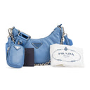 RE-EDITION 2005 LEATHER MINI BAG BLUE HANDBAGS