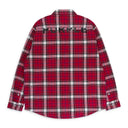 PLAID FLANNEL LS SHIRT RED CASUAL BUTTON-DOWN SHIRTS