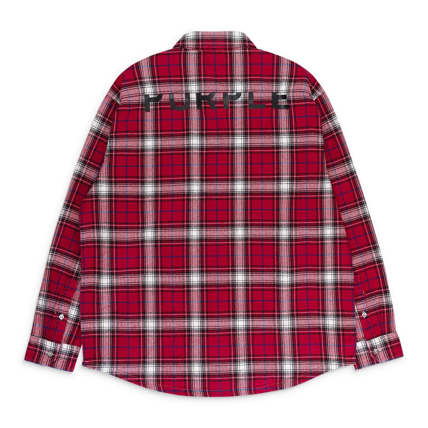 PLAID FLANNEL LS SHIRT RED CASUAL BUTTON-DOWN SHIRTS