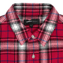 PLAID FLANNEL LS SHIRT RED CASUAL BUTTON-DOWN SHIRTS