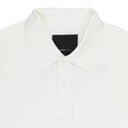 PIQUE OVERSIZED POLO WHITE POLO SHIRTS