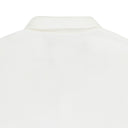 PIQUE OVERSIZED POLO WHITE POLO SHIRTS