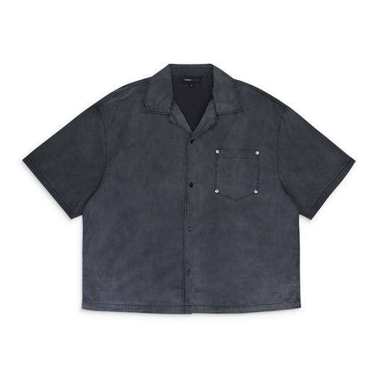 COTTON POPLIN SHIRT BLACK CASUAL BUTTON-DOWN SHIRTS