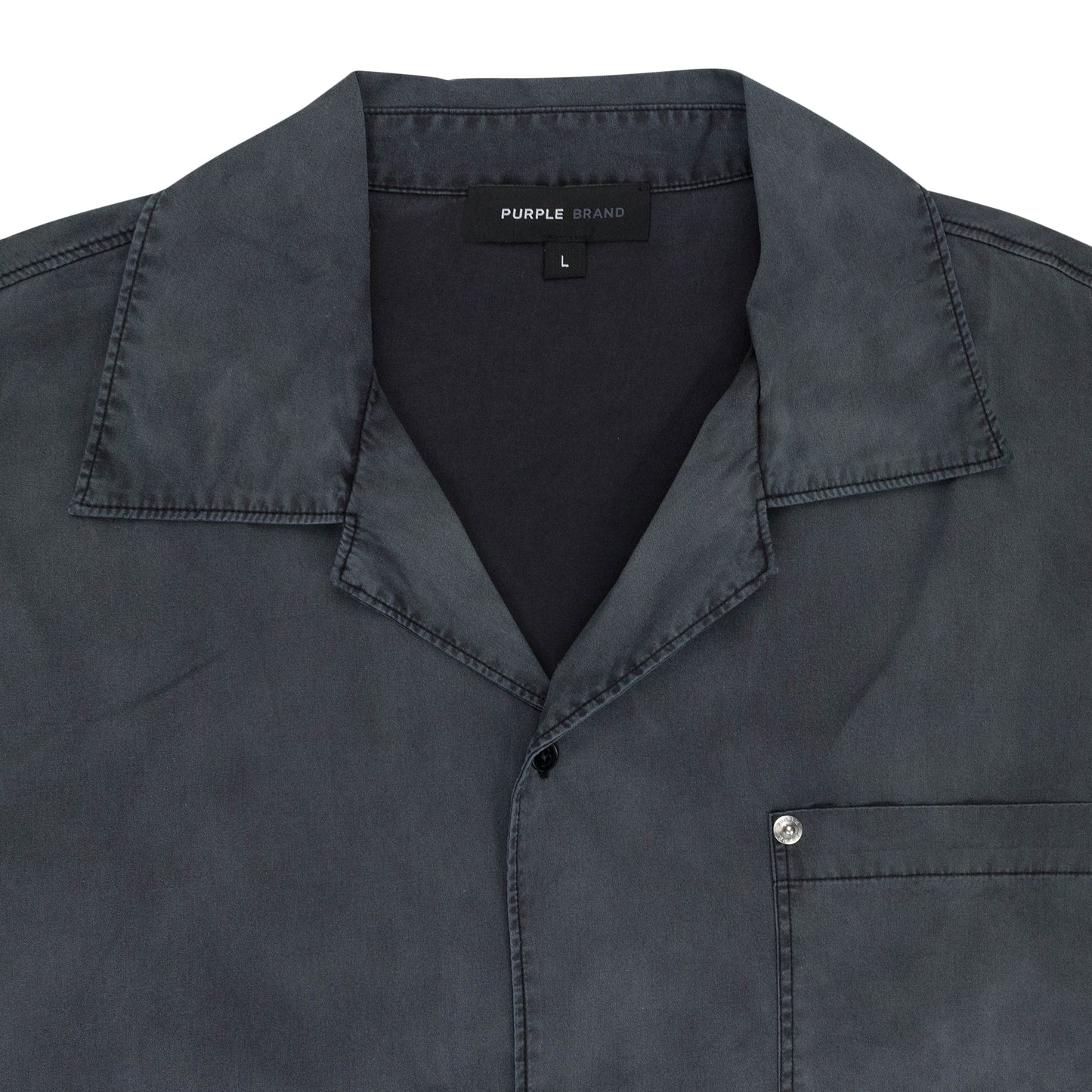 COTTON POPLIN SHIRT BLACK CASUAL BUTTON-DOWN SHIRTS