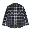 PLAID FLANNEL LS SHIRT BLACK CASUAL BUTTON-DOWN SHIRTS