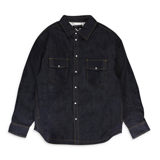 PADDED WESTERN JACKET Indigo DENIM JACKETS