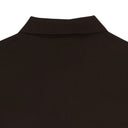 PIQUE OVERSIZED POLO BROWN POLO SHIRTS