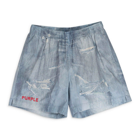 ALL ROUND SHORT WATER PRINT Indigo SHORTS