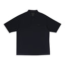 PIQUE OVERSIZED POLO BLACK POLO SHIRTS