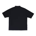 PIQUE OVERSIZED POLO BLACK POLO SHIRTS