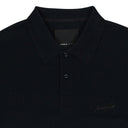 PIQUE OVERSIZED POLO BLACK POLO SHIRTS