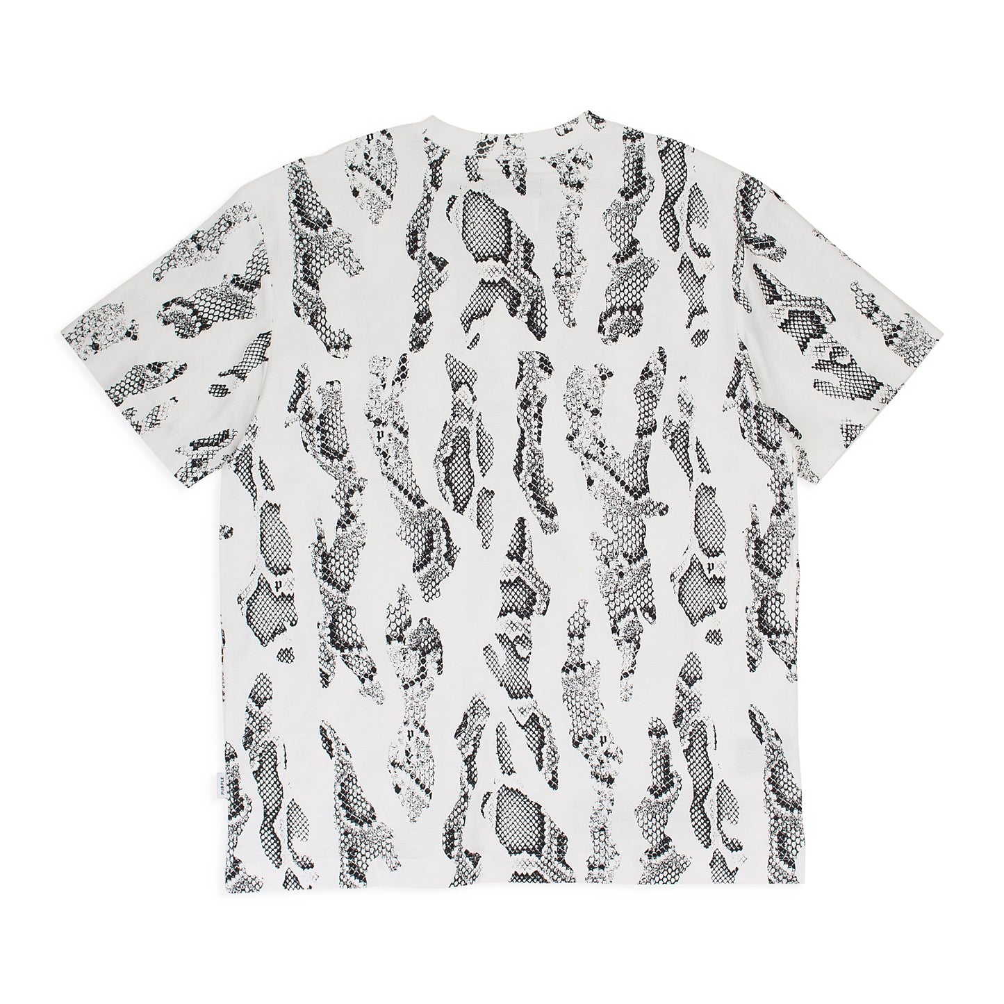 TEXTURED JERSEY SS TEE SNAKE SCALE BRILLIANT MULTI WHITE T-SHIRTS