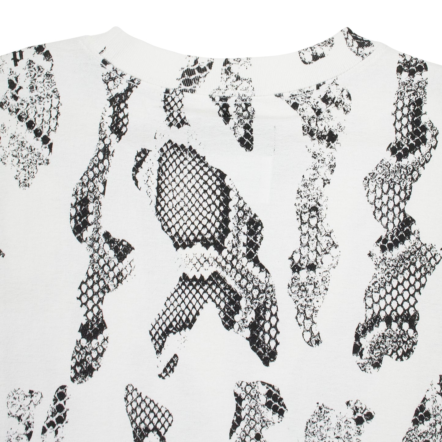 TEXTURED JERSEY SS TEE SNAKE SCALE BRILLIANT MULTI WHITE T-SHIRTS