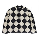 CHECKER BLACK DOWN PUFFER JACKET