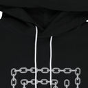 FRENCH TERRY PULLOVER HOODY - MEANDER CHAIN BLACK 0 HOODIES & SWEATSHIRTS