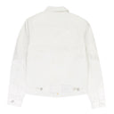 LEATHER TRUCKER JACKET WHITE LEATHER JACKETS