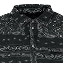 PADDED QUILT LINED SHIRT BLACK CASUAL BUTTON-DOWN SHIRTS