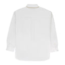 CROSS EMBROIDERY LS WHITE CASUAL BUTTON DOWN SHIRT
