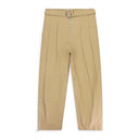 BELTED PLEATED TROUSERS