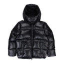 NYLON SNAP OFF HOOD PUFFER JACKET JET Black DOWN & PUFFER JACKETS