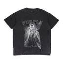 TEXTURED INSIDE OUT TEE BLACK T-SHIRTS