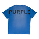 TEXTURED JERSEY SS TEE BLUE T-SHIRTS