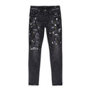 AGED VINTAGE DESTROY Black SKINNY JEANS