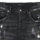 AGED VINTAGE DESTROY Black SKINNY JEANS