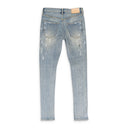 LIGHT PAINT BLOWOUT Indigo SKINNY JEANS