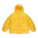 LOGO PUFFER QUILTED COAT YELLOW PUFFER Jacket