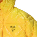 LOGO PUFFER QUILTED COAT YELLOW PUFFER Jacket