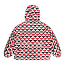 DIAMOND PRINT TRIANGLE LOGO COAT NAVY/RED/WHITE ACTIVE COATS