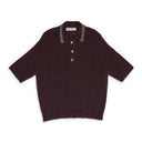 TRADITIONAL SHORTSLEEVE KNIT POLO SWEATER