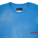 TEXTURED JERSEY SHORT SLEEVE TEE BLUE T-SHIRTS