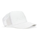 PURPLE SILICONE FOAM TRUCKER WHITE HATS
