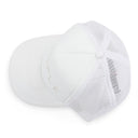 PURPLE SILICONE FOAM TRUCKER WHITE HATS