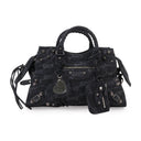 NEO CAGOLE DENIM CITY BACK BLACK HANDBAGS