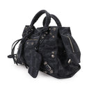 NEO CAGOLE DENIM CITY BACK BLACK HANDBAGS