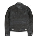 LEATHER TRUCKER JACKET BLACK LEATHER JACKETS