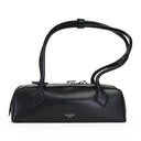 SHINY LEATHER LE TECKEL SMALL BLACK HAND BAG