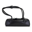 SHINY LEATHER LE TECKEL SMALL BLACK HAND BAG