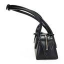 SHINY LEATHER LE TECKEL SMALL BLACK HAND BAG