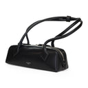 SHINY LEATHER LE TECKEL SMALL BLACK HAND BAG