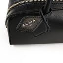SHINY LEATHER LE TECKEL SMALL BLACK HAND BAG